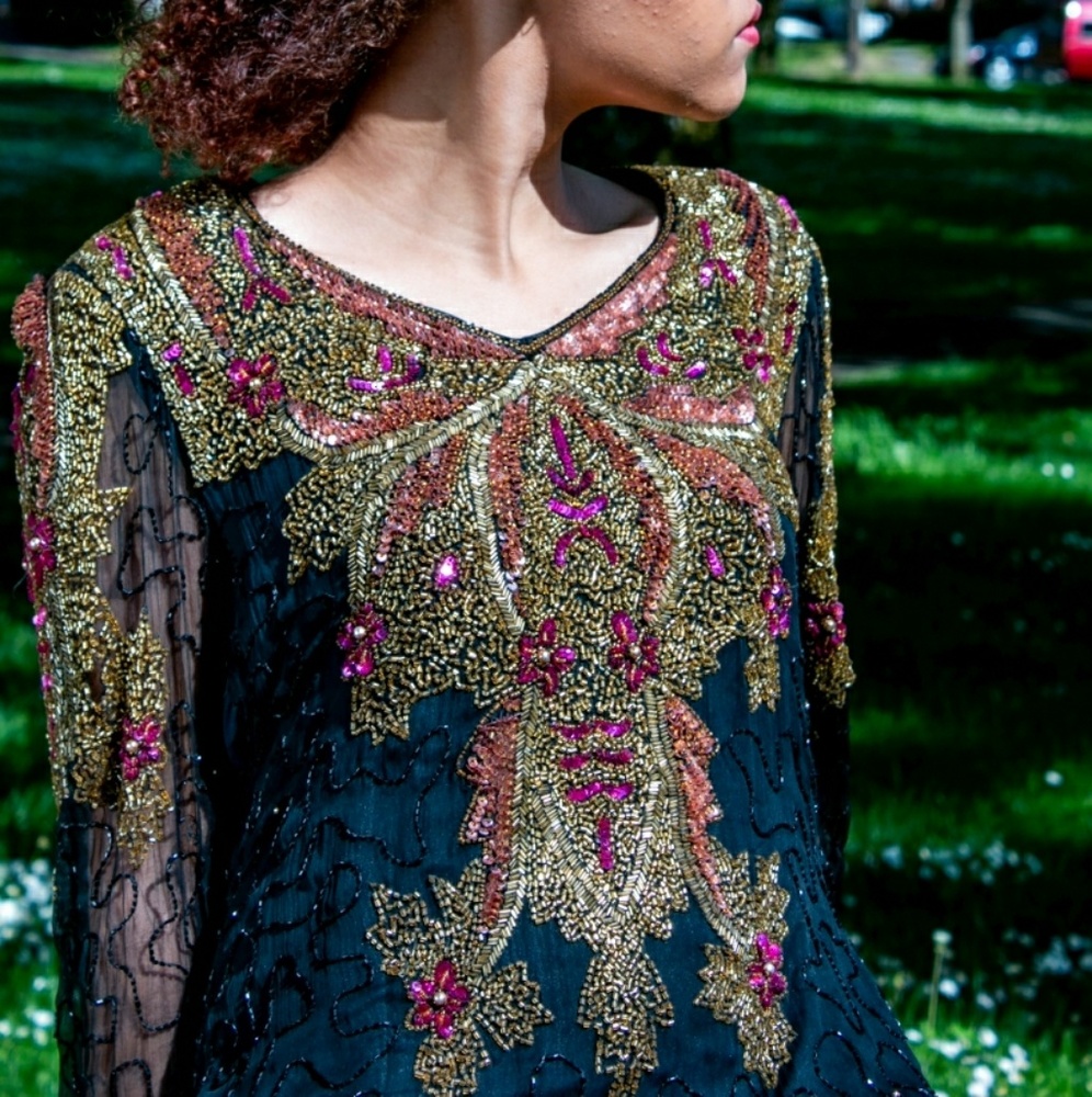 Beaded cocktail dress